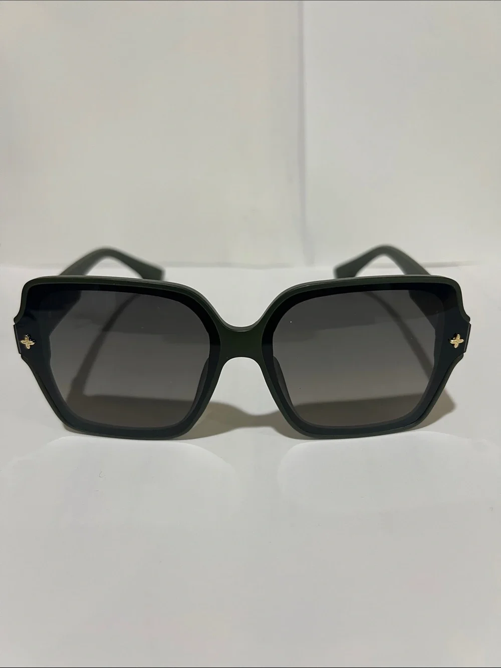 Louis Vuitton Dark Green Oversized Square Sunglasses with Gradient Lenses